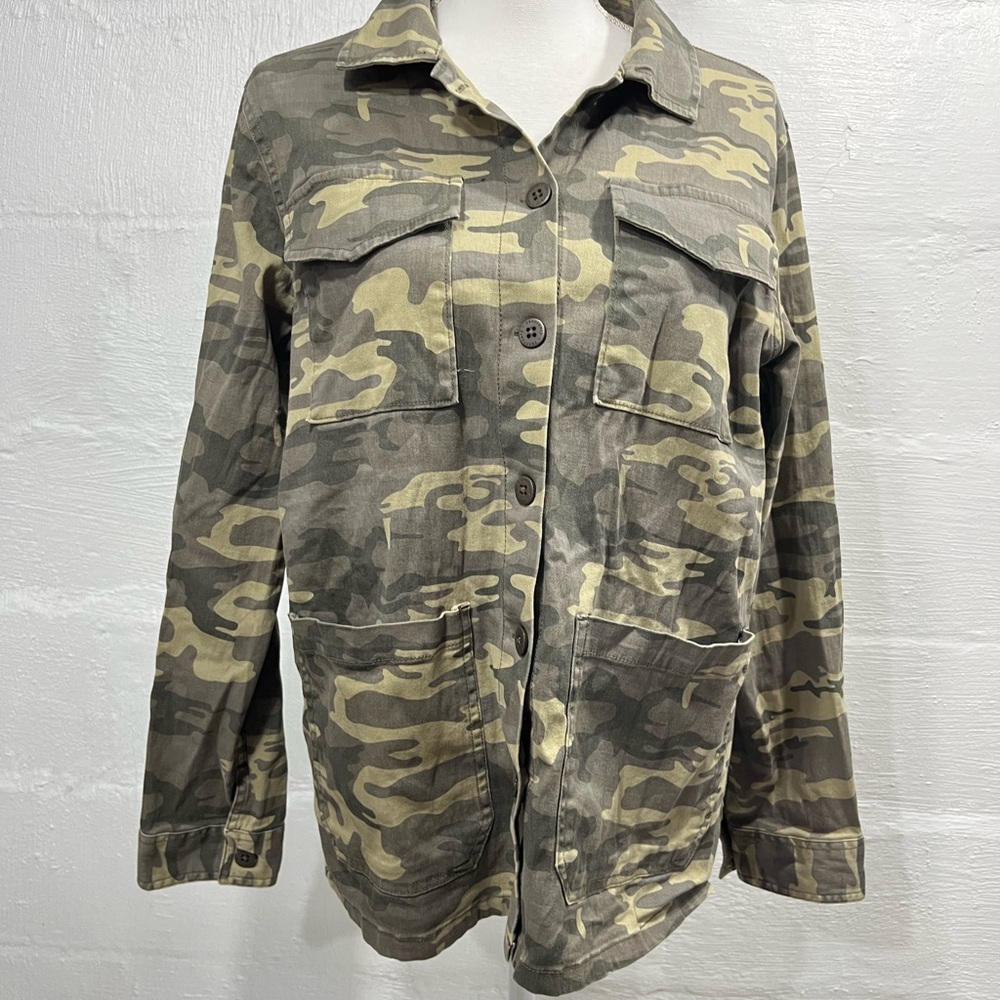 SANCTUARY GREEN CAMO BUTTON JACKET (a406) - Picture 8 of 12